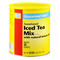 Guaranteed Value Sweetened Iced Tea with Natural Lemon Flavor Mix