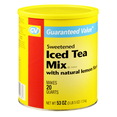 Guaranteed Value Sweetened Iced Tea with Natural Lemon Flavor Mix