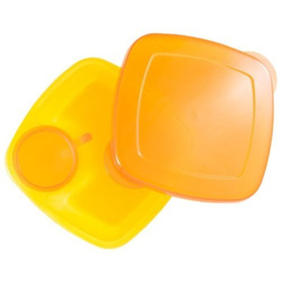 Compac Industries Compac Take A Dip 2the Side Container, Orange/Yellow, 2 Ounce