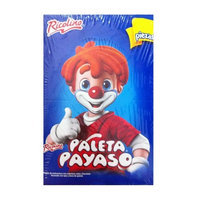 Ricolino Marshmallow Lollipop with Chocolate and Gummies - Paleta Payaso (10 Pieces)