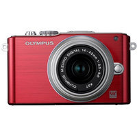 Olympus E-PL3 Red PEN Camera w/14-42mm Lens
