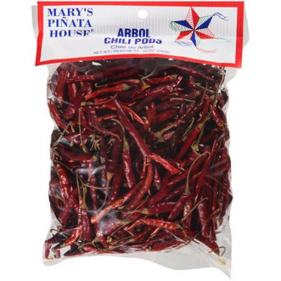 Bolner's Fiesta Products Mary's Pinata House Arbol Chili Pods, 10 oz