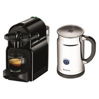 Nespresso Inissia Espresso Machine Bundle - Black