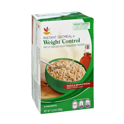 Ahold Weight Control Maple & Brown Sugar Flavored Instant Oatmeal - 8 CT