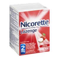 Nicorette 2mg Cherry Stop Smoking Aid Lozenges - 72 CT