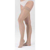 Mediven Sheer and Soft Thigh High w/ Silicone Top Band, Closed Toe, 15-20 mmHg, I, Ebony, 1/Pair, MDV42651