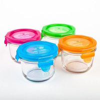 Wean Green 2-Pack Wean Bowls Glass Food Containers, Pea