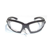 Quail Motorcycle Padded Glasses Clear Night Riding Anti Fog Uv400 Has comfortable vented EVA foam padding on the entire inside of the glasses to fit snug to your face and protect against wind and dust while still allowing your eyes to breathe.