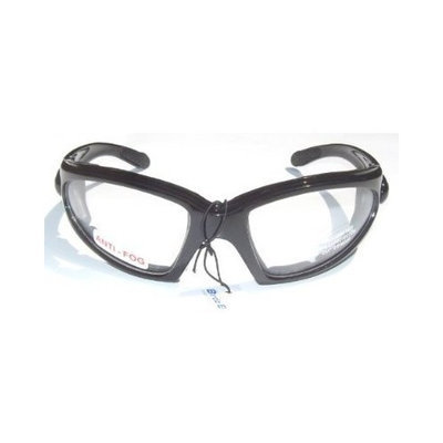 Quail Motorcycle Padded Glasses Clear Night Riding Anti Fog Uv400 Has comfortable vented EVA foam padding on the entire inside of the glasses to fit snug to your face and protect against wind and dust while still allowing your eyes to breathe.