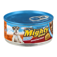Purina Mighty Dog Seared Beef Dinner in Gravy With Cheese
