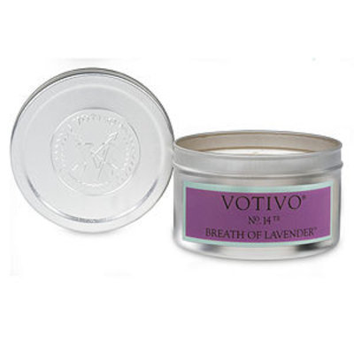 Votivo Travel Tin Candle, Breath of Lavender, 3 oz