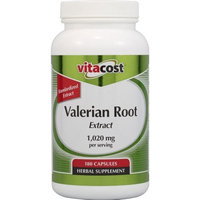 Vitacost Brand Vitacost Valerian Root Extract - Standardized -- 1020 mg per serving - 180 Capsules