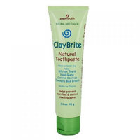Zion Health Claybrite Extra Natural Toothpaste with Green Tea & Xylitol, Natural Mint Flavor, 3.2 oz