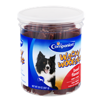 Companion Wacky Woofers Jerky Strips Beef