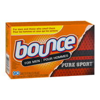 Bounce For Men Fabric Softener Sheets Pure Sport - 90 CT
