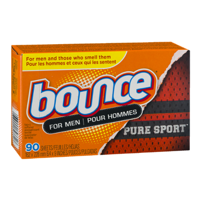 Bounce For Men Fabric Softener Sheets Pure Sport - 90 CT