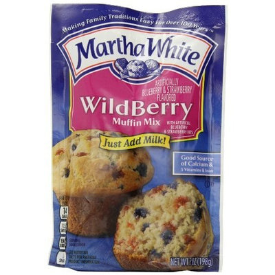 Martha White Muffin Mix, Wildberry, 7-Ounce Packages (Pack of 12)