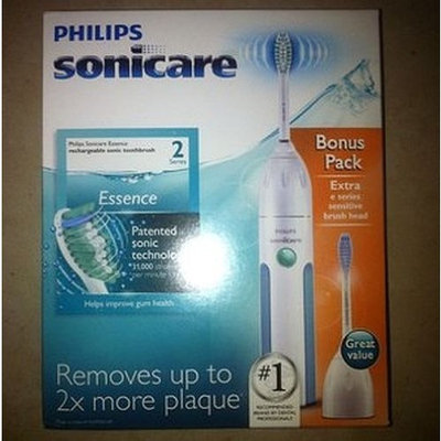 ESSENCE 2 SERIES Philips - Sonicare Essence Rechargeable Toothbrush with Bonus Replacement Toothbrush Head - White