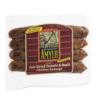 Amylu Sun-Dried Tomato & Basil Chicken Sausage - 4 CT