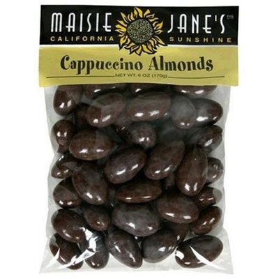 Maisie Jane's Cappuccino Almonds, 6-Ounce Packages (Pack of 3)