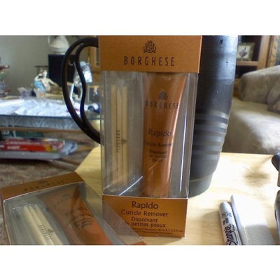 BORGHESE RAPIDO CUTICLE REMOVER, CONTAINS 3 CUTICLE PUSHER AND THE 30ML CUTICLE REMOVER