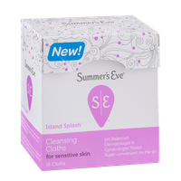 Summer's Eve Island Splash Cleansing Cloths for Sensitive Skin - 16 CT