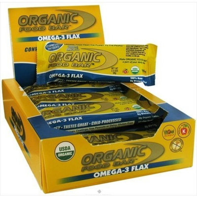 One Degree Organic Foods Bar, 95% organic, Omega-3 Flax , 68 grm (pack of 12 )