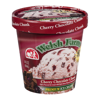 Welsh Farms Premium Ice Cream Cherry Chocolate Chunk