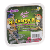 Brown's Garden Chic! Hi-Energy Plus Suet with Mealworms For Wild Birds