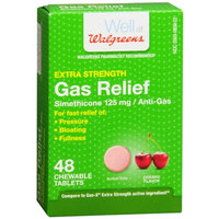 Walgreens Extra Strength Gas Relief Chewable, Cherry, 48 ea