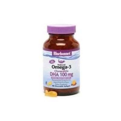 Bluebonnet Nutrition - Natural Omega-3 Chewable DHA Pharmaceutical Grade Fish Oil Natural Fresh Fruit Flavor - 90 Chewable Gels