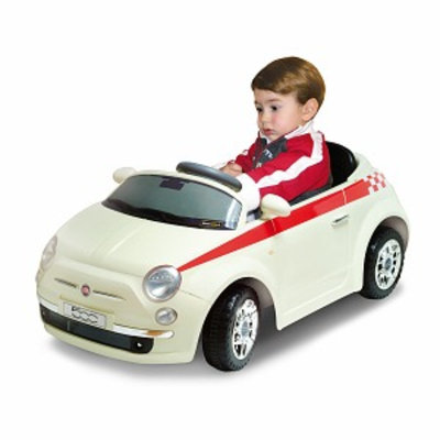 Jamn Products Macdue Fiat 500 Ride On White Ages 3+