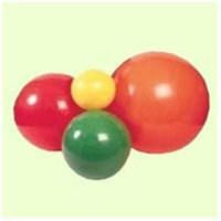 Fabrication Cando Inflatable 47-inch Orange Exercise Sensi-Ball