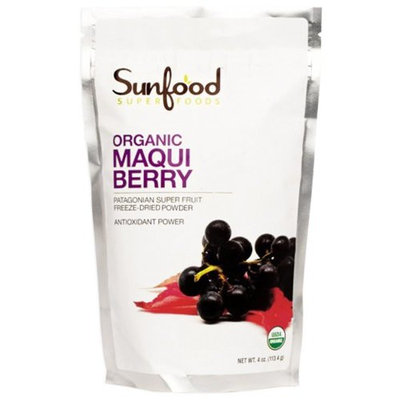 SunFood Raw Organic Maqui Berry Powder -- 4 oz