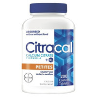Citracal Petites Calcium Supplement Tablets - 200 Count