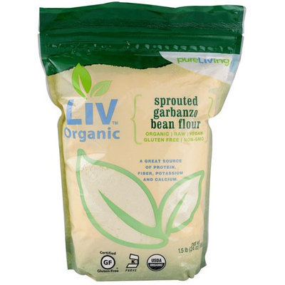 Pure Living Sprouted Garbanzo Bean Flour 1.5 lbs - Vegan