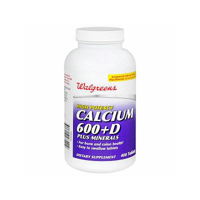 Walgreens Calcium 600+D Plus Minerals Tablets
