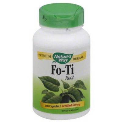 Nature's Way Fo-Ti Root Dietary Supplement Capsules, 610mg, 100 count
