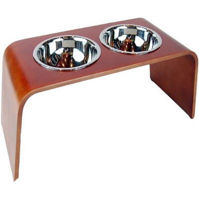 Bergan Wood Elevated Feeder for Pets, X-Large