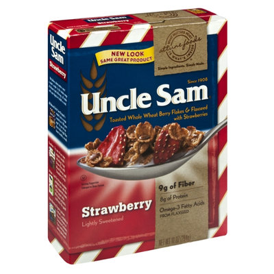 Attune Foods Uncle Sam Whole Wheat Berry Flakes & Flaxseed with Strawberries Cereal
