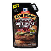 McCormick® Grill Mates® Southwest Chipotle Steakhouse Burgers Sauce Mix-Ins
