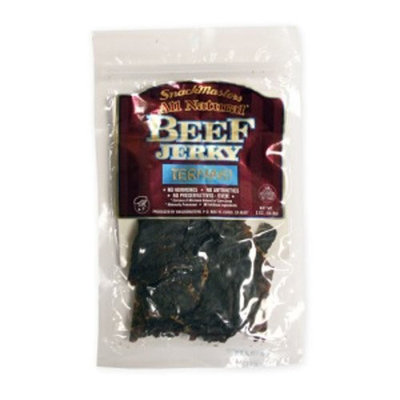 SnackMasters Certified Natural Beef Jerky Teriyaki, 2-Ounce (Pack of 2)