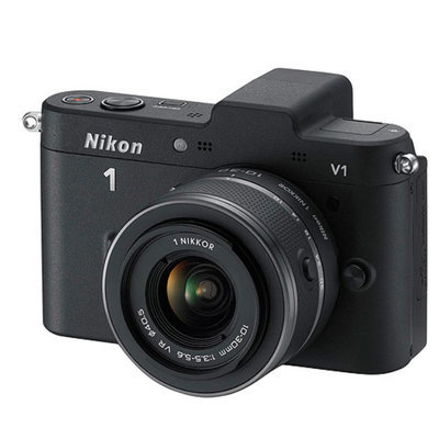 Nikon 1 Black V2 Digital SLR Camera with 14.2 Megapixels and 10mm-30mm Lens Included