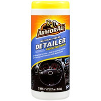 Armor All 78503 Natural Finish Detailer Protectant Wipe - 25 Sheets