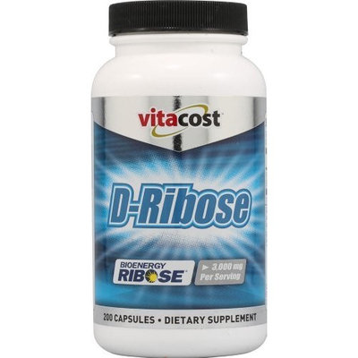 Vitacost Brand Vitacost D-Ribose Bioenergy Ribose -- 3000 mg per serving - 200 Capsules