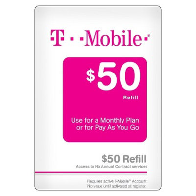 T-Mobile Pre-paid Cell Phone Card T-MOBILE 50