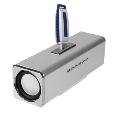 Insten INSTEN Silver Speaker For PC Computer Laptop iPod MP3 iPhone Cell phone Mobile