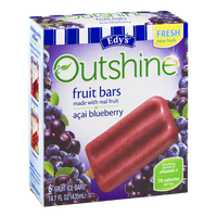 Edy's Outshine Fruit Bars Acai Blueberry - 6 CT