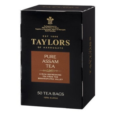 Taylors of Harrogate Pure Assam Tea, 50-Count Tea Bags (Pack of 6)