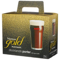 Muntons Gold 40 Pint Beerkit, Docklands Porter, 102-Ounce Box